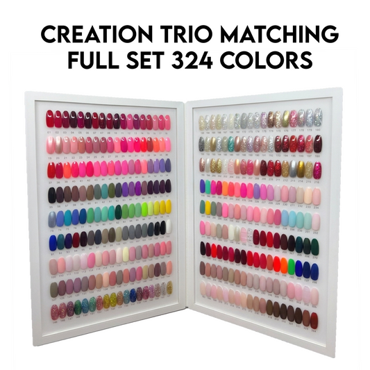 Creation Trio Matching color - Full set 324 colors w/  1 set Tip Color Chart & 1 Color Book