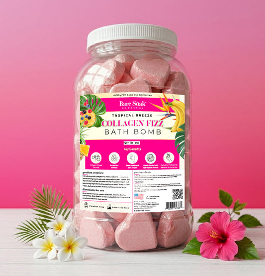 Bare Soak Collagen Pedi Bomb - 50pc - Tropical Breeze