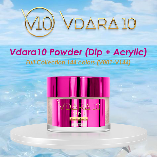 Vdara10 Powder (Dip + Acrylic) Full Collection 144 colors (V001-V144)