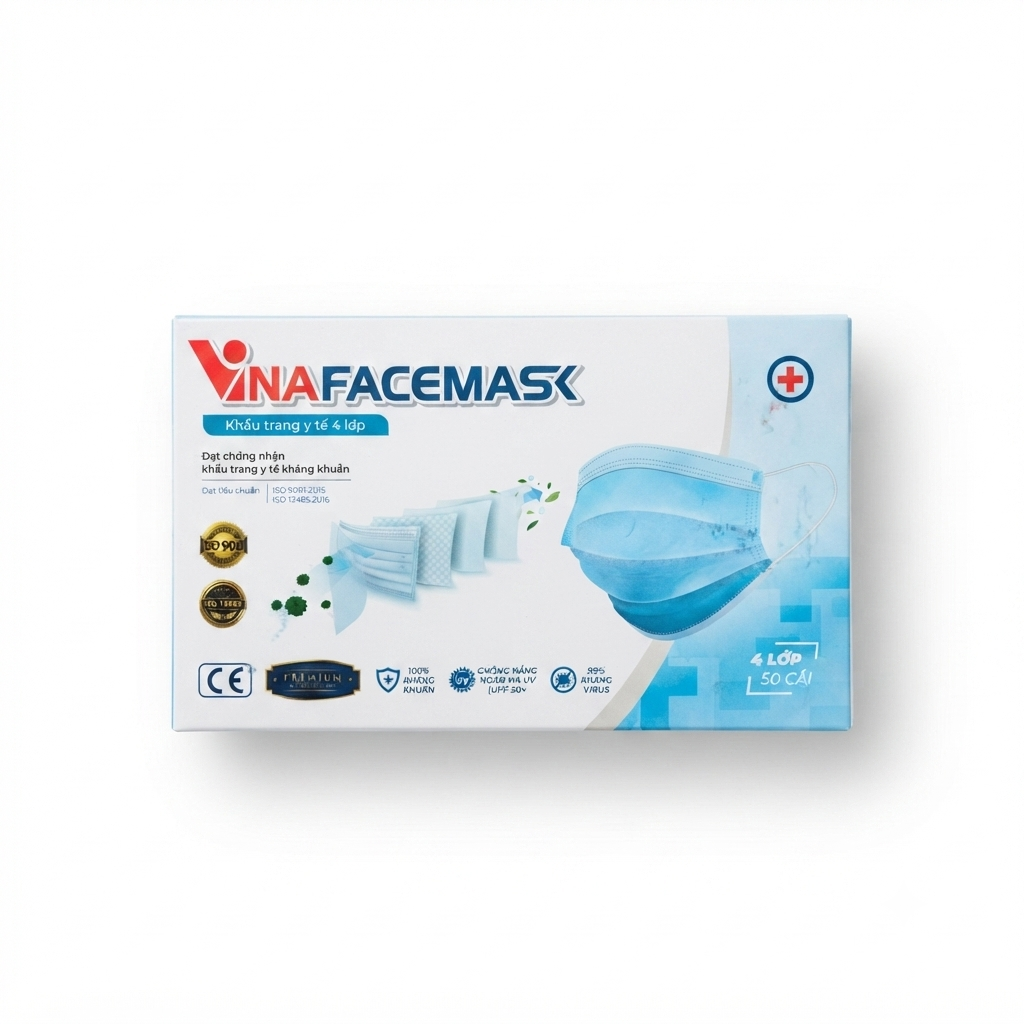 VinaFaceMask 4 Layer 50pcs