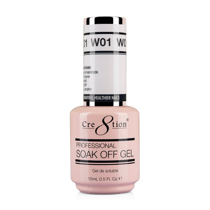 Cre8tion Gel - French Collection 0.5oz - W01 Cool White