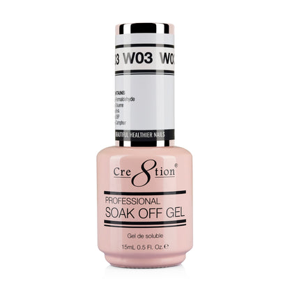 Cre8tion Gel - French Collection 0.5oz - W03 Ice White