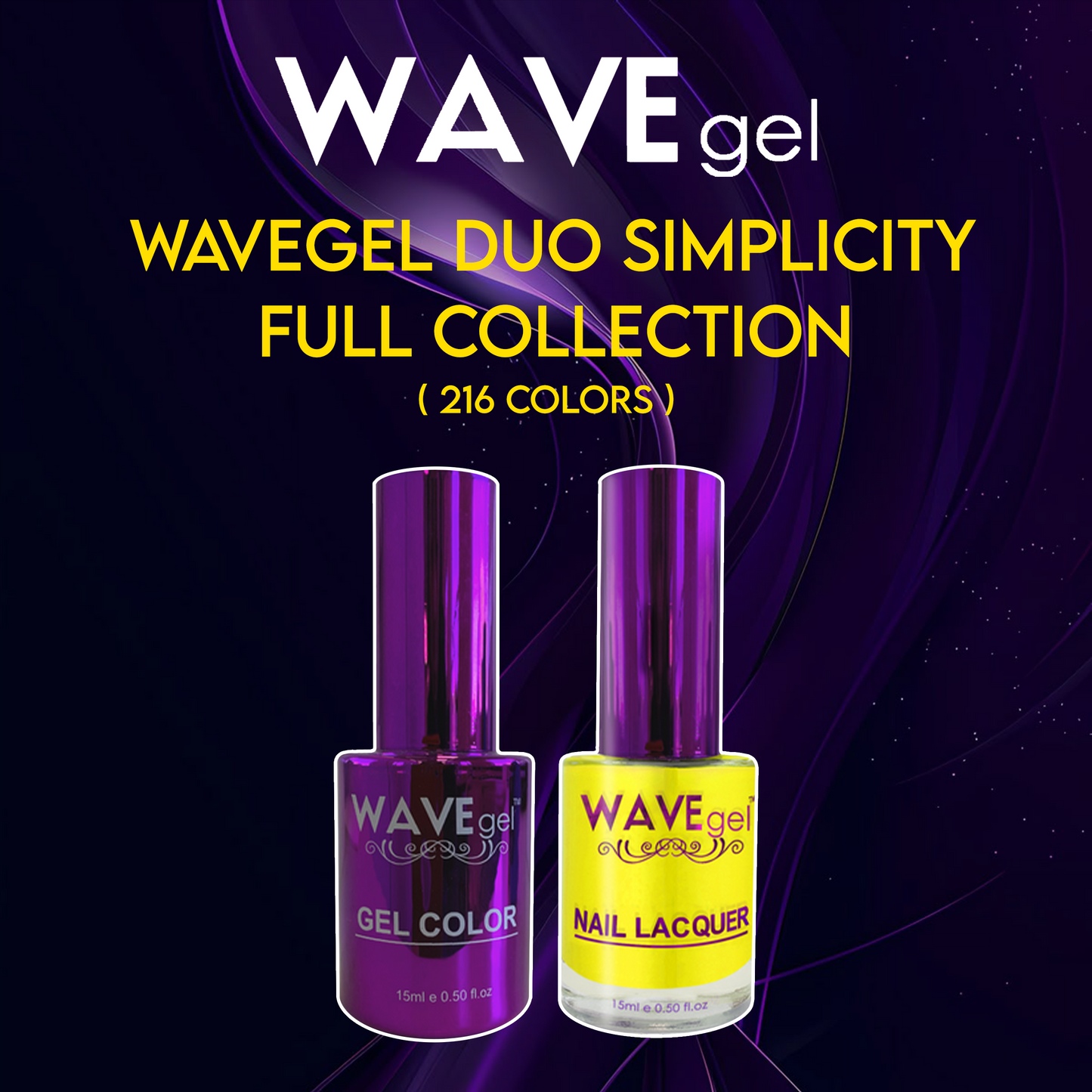WAVEgel Duo Simplicity Full Collection ( 216 Colors )