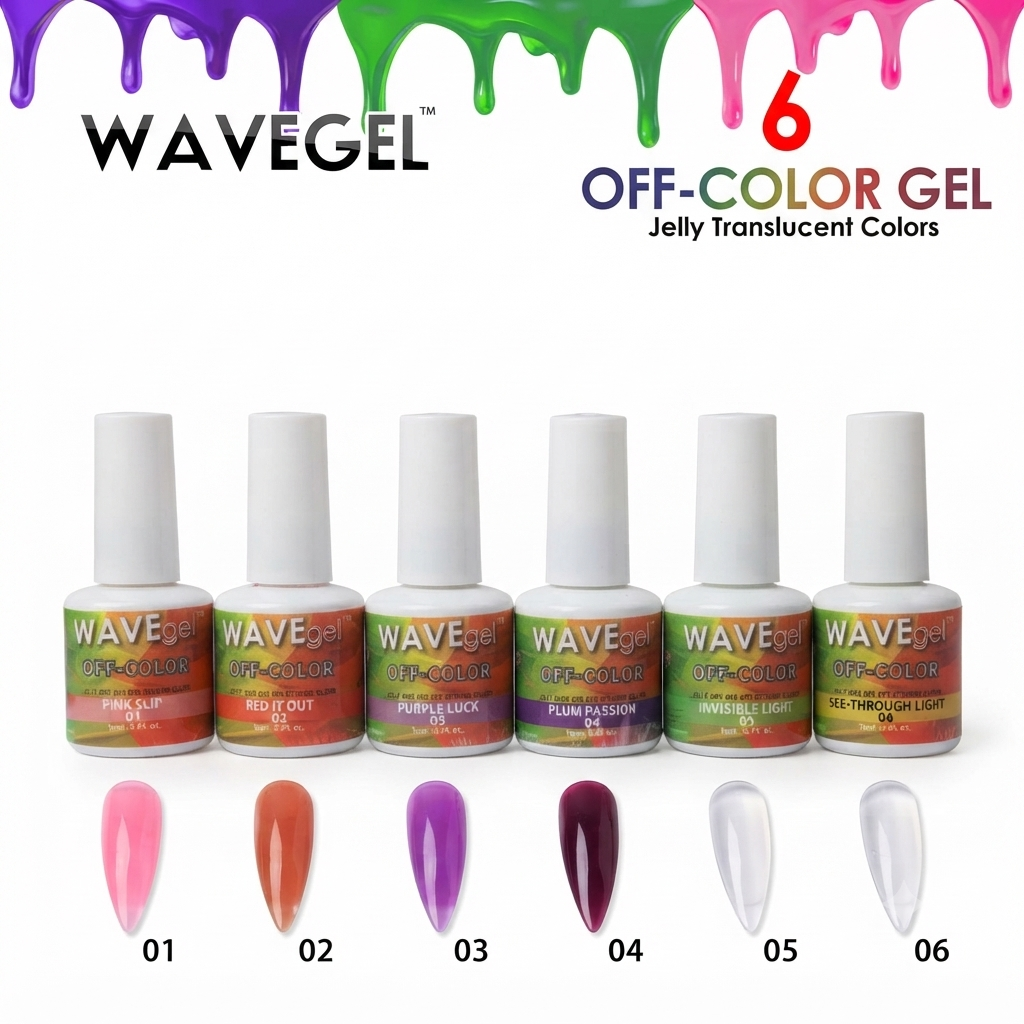 WAVEGEL OFF-COLOR GEL - COMPLETE SET - 6 COLORS (#01-#06)