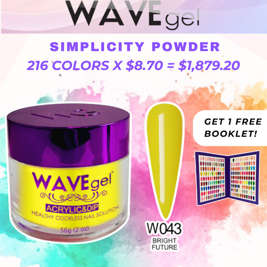 Buy WaveGel Simplicity Powder  Collection: Powder (Dip+Acrylic) 2oz.