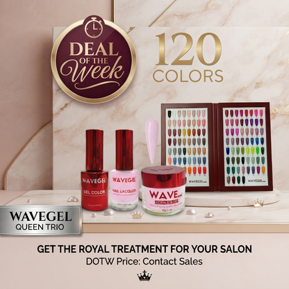 WAVEgel QUEEN Collection: (3in1 ) 120 colors Trio combo. free 2 color books (DOTW)