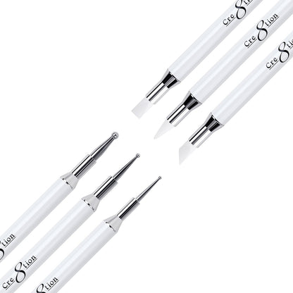 Cre8tion Silicone Applicator and Dotting Tool Set