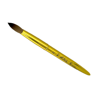 Jkiocean Z Brushes – Kolinsky – Acrylic Gold Handle ( #14 - #16 - #18 )
