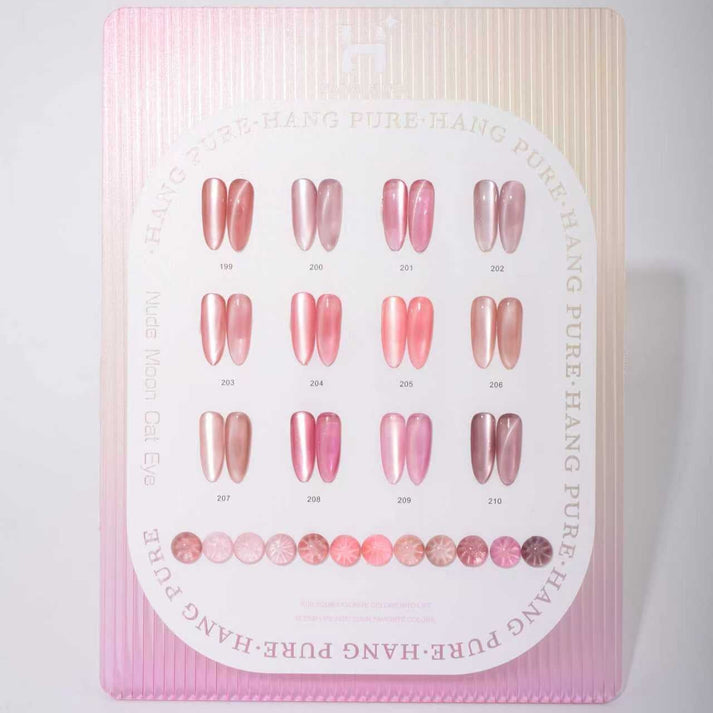 Hang Pure Nude Moon Cat Eye Gel - 12 Colors ( #199 - 210 )