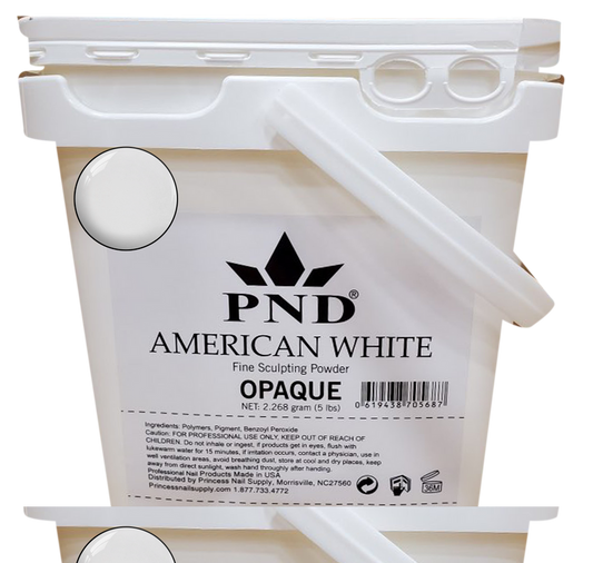 PND Acrylic Powder (Fine Sculpting Powder) 5 lb - American White