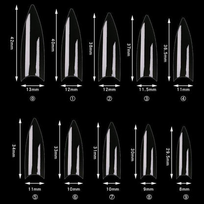Cre8tion Special Shape - 12 Wide Stiletto 500 pcs./box