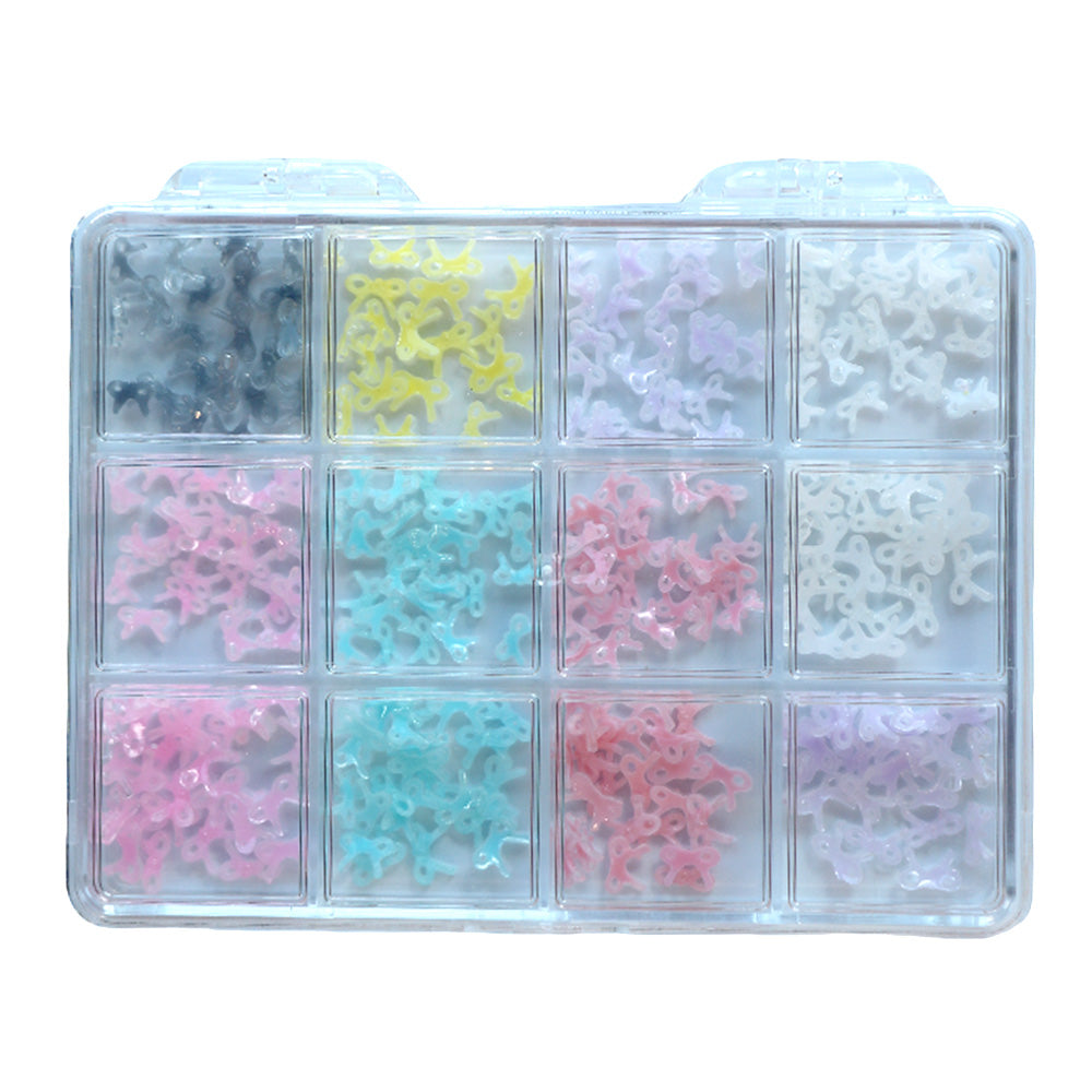 Cre8tion Nail Art Accessory Jelly Small Bows 10