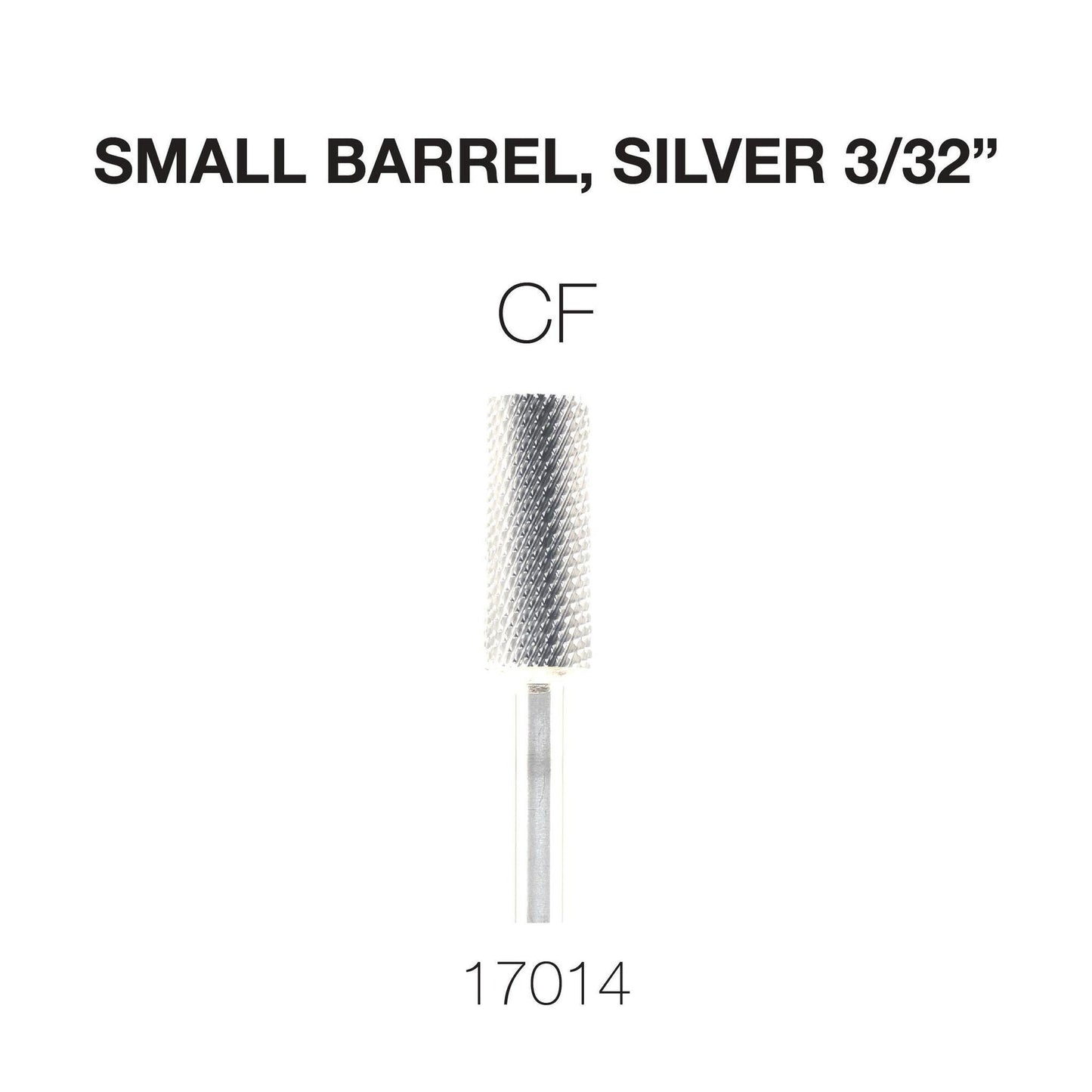 Cre8tion Carbide Small Barrel, Silver 3/32"