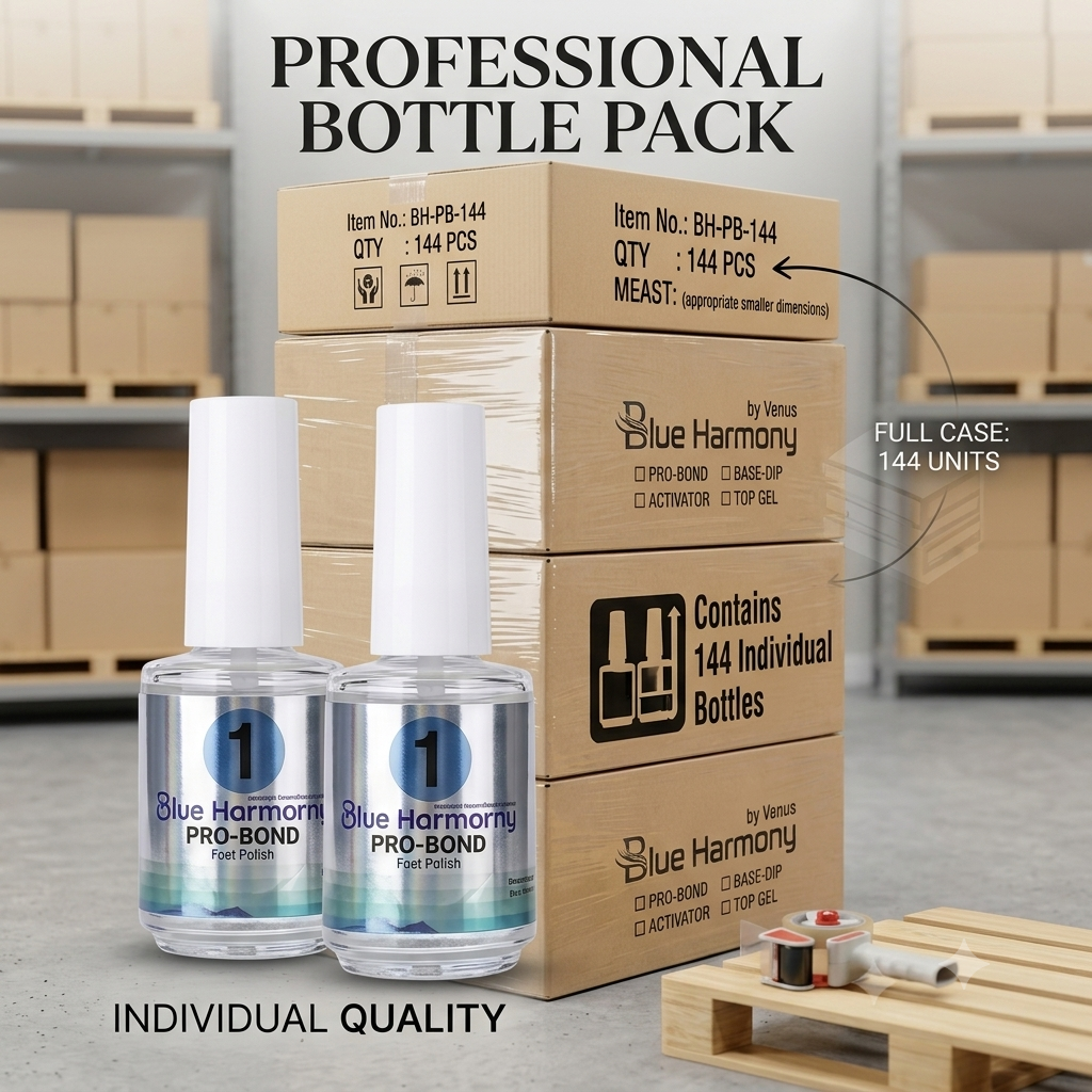 Blue Harmorny Dip Liquid .5oz - #1 Pro Bond ( Case 144 Bottles )