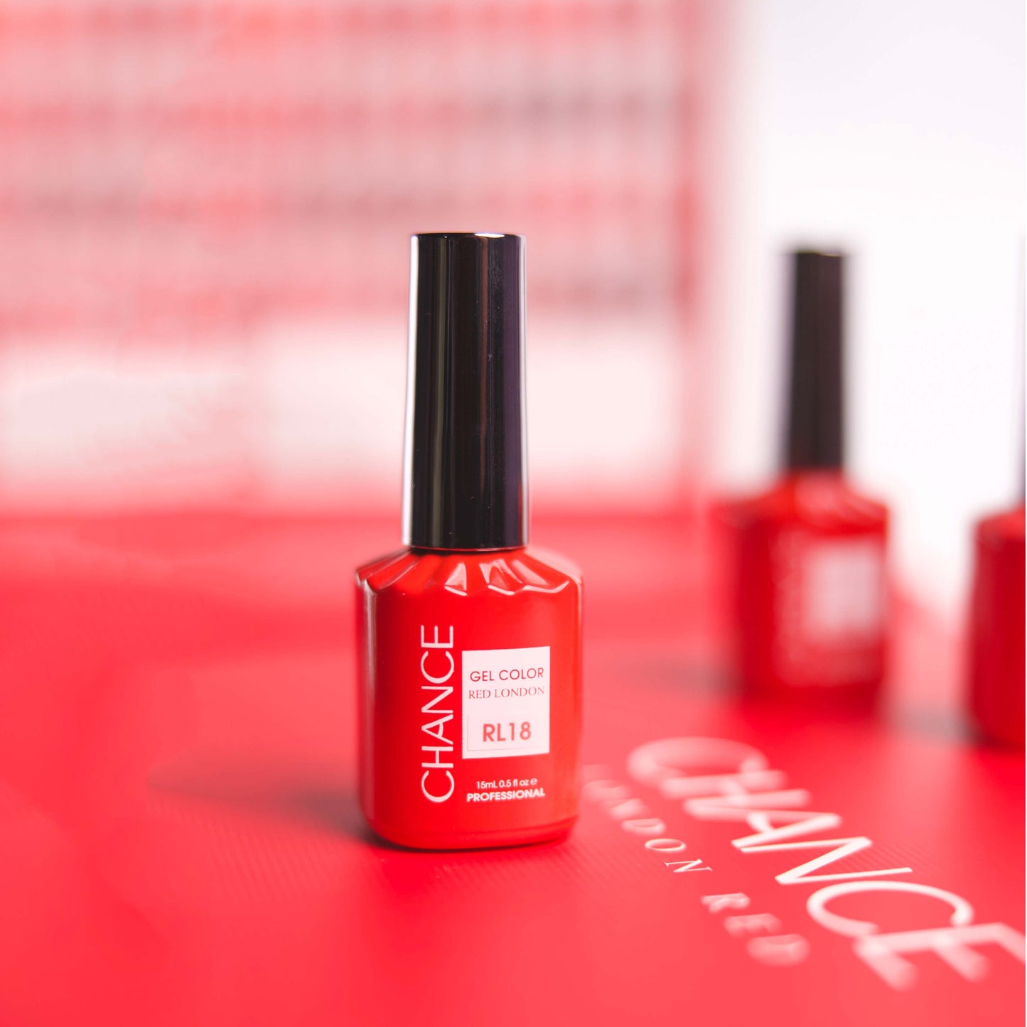 Chance Red London Collection - 48 TPO & HEMA FREE Gel Colors w/ 2 Color displays  (free 12 base, 12 top gel)