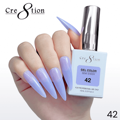 Cre8tion Hema Free Semi-Sheer Collection 0.5oz - Mauve Series