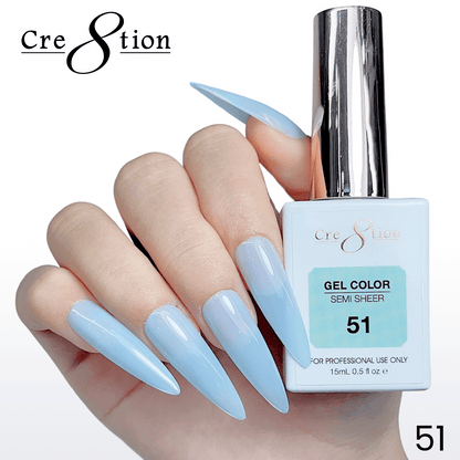 Cre8tion Hema Free Semi-Sheer Collection 0.5oz - Mint Sky Series