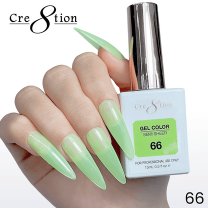 Cre8tion Hema Free Semi-Sheer Collection 0.5oz - Neon Series