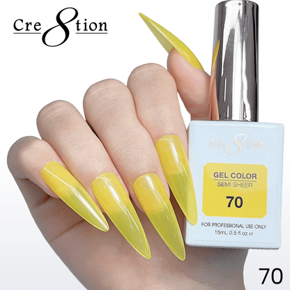 Cre8tion Hema Free Semi-Sheer Collection 0.5oz - Neon Series