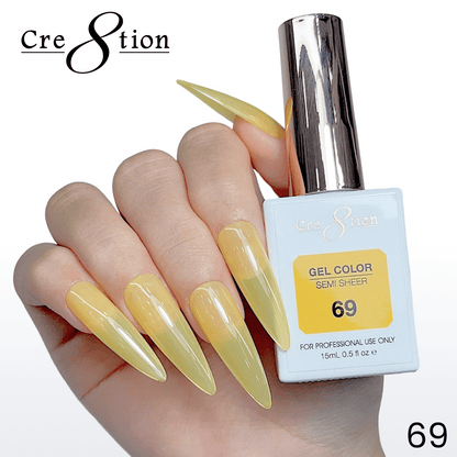 Cre8tion Hema Free Semi-Sheer Collection 0.5oz - Neon Series