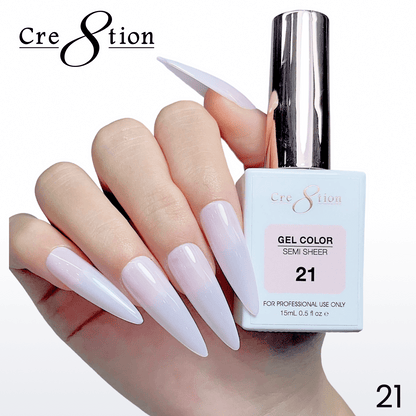 Cre8tion Hema Free Semi-Sheer Collection 0.5oz - Pink Series