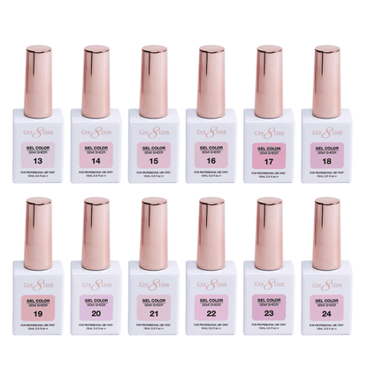 Cre8tion Hema Free Semi-Sheer Collection 0.5oz - Pink Series