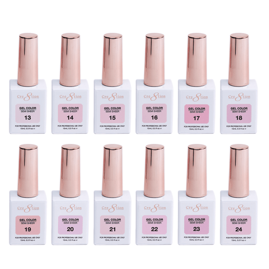 Cre8tion Hema Free Semi-Sheer Collection 0.5oz - Pink Series