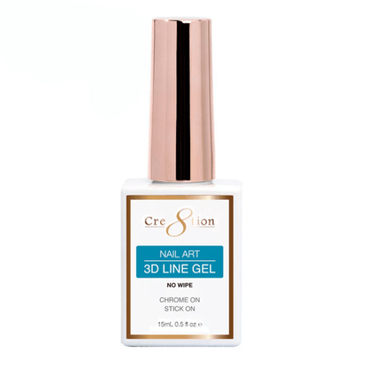 Cre8tion Nail Art 3D Line Gel 0.5oz Clear