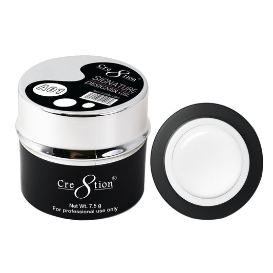 Cre8tion Signature Designer Gel 7.5 g - 0.26oz A01 White