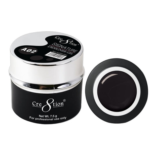 Cre8tion Signature Designer Gel 7.5 g - 0.26oz A02 Black