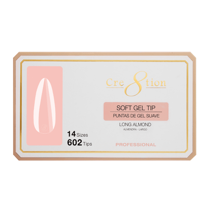 Cre8tion Soft Gel Tips - ALMOND