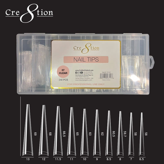 Cre8tion Special Shape - 07 Super Long Pointed Coffin 240 pcs./box
