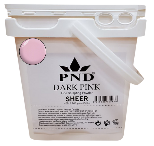 PND Acrylic Powder (Fine Sculpting Powder) 5 lb - Dark Pink