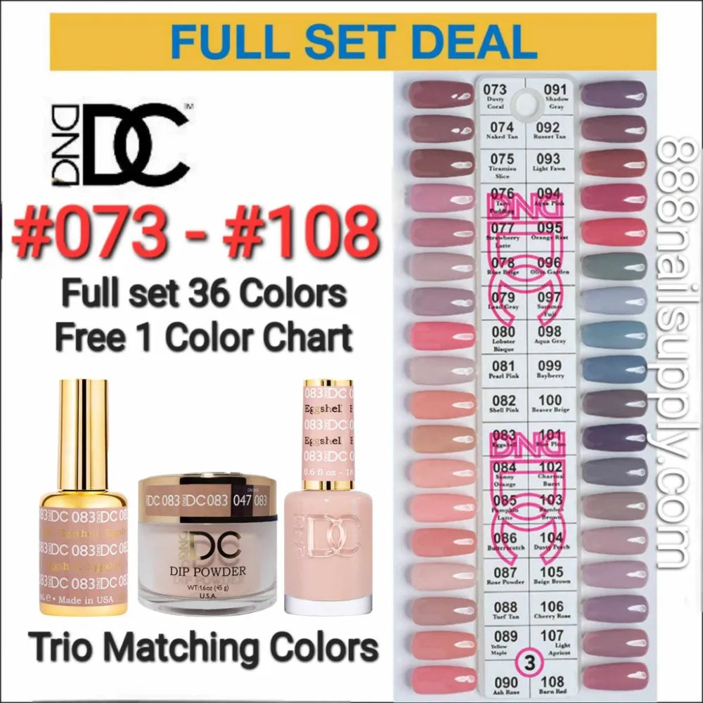 DND DC 3in1 TIP 3 36 Colors (#073 – #108)