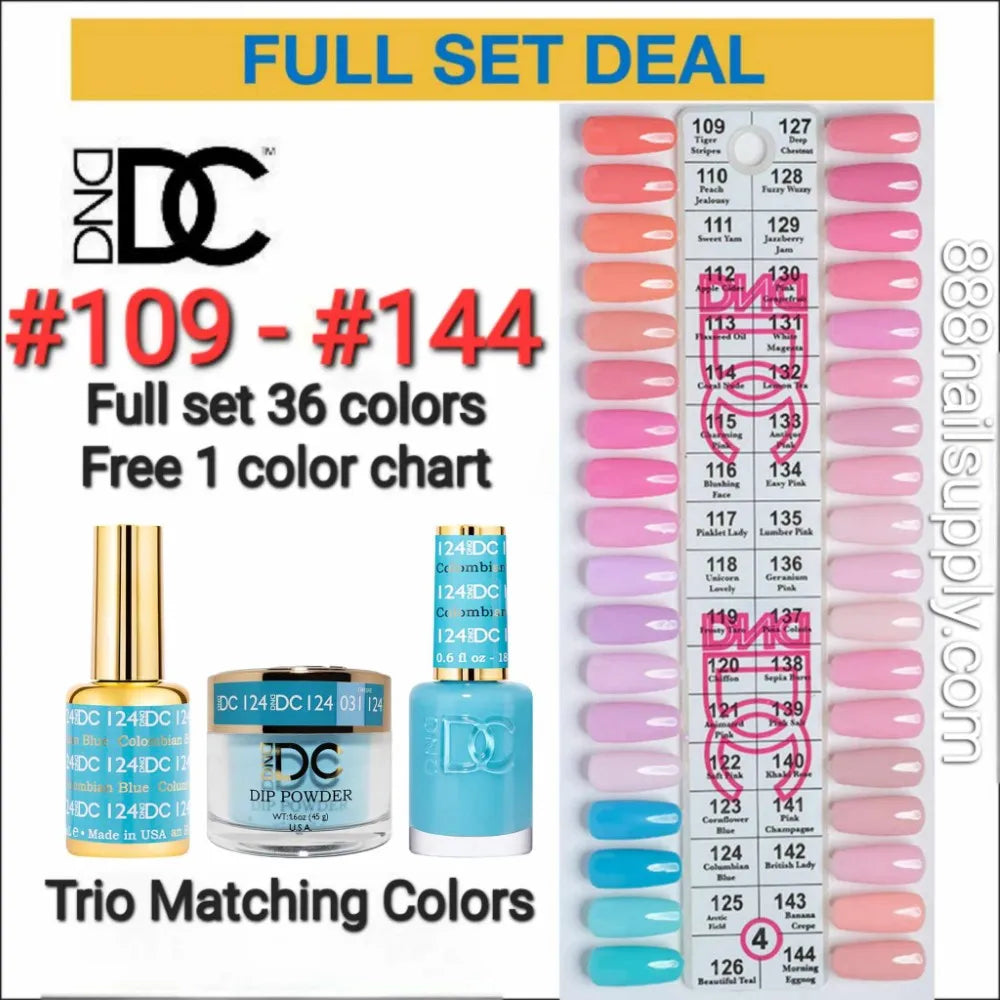 DND DC 3in1 TIP 4 36 Colors (#109 – #144)