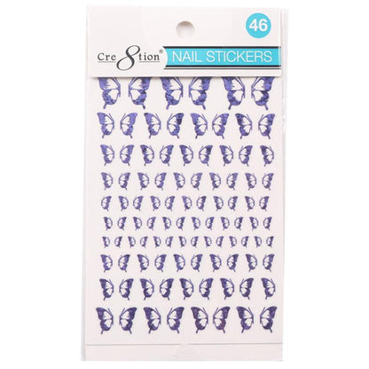 Cre8tion Nail Art Sticker Butterfly (42 Styles)