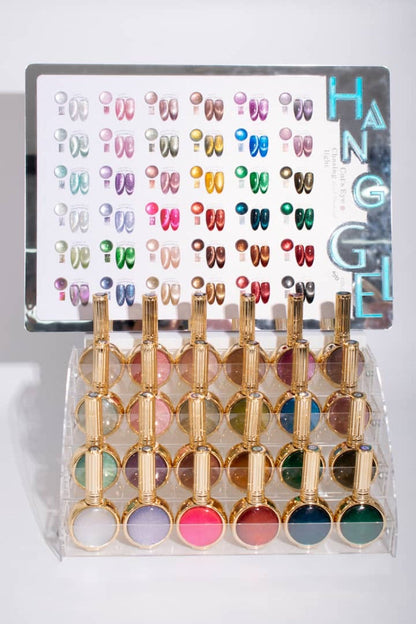 36 Colors Fashion Cat Eye + Display – Premium 18ml Magnetic Gel Polish, New Packaging