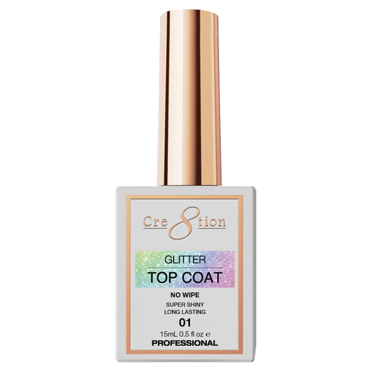 Cre8tion Glitter Top Coat 0.5oz 01