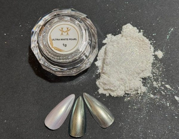 New Chrome Effects Powder Ultra White Pearl 1g