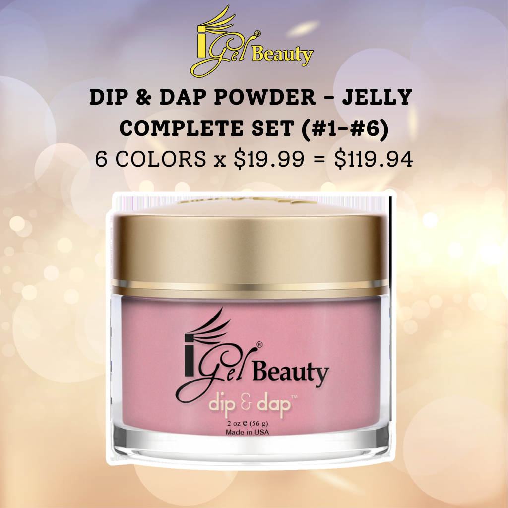 IGEL BEAUTY DIP & DAP POWDER - JELLY COMPLETE SET