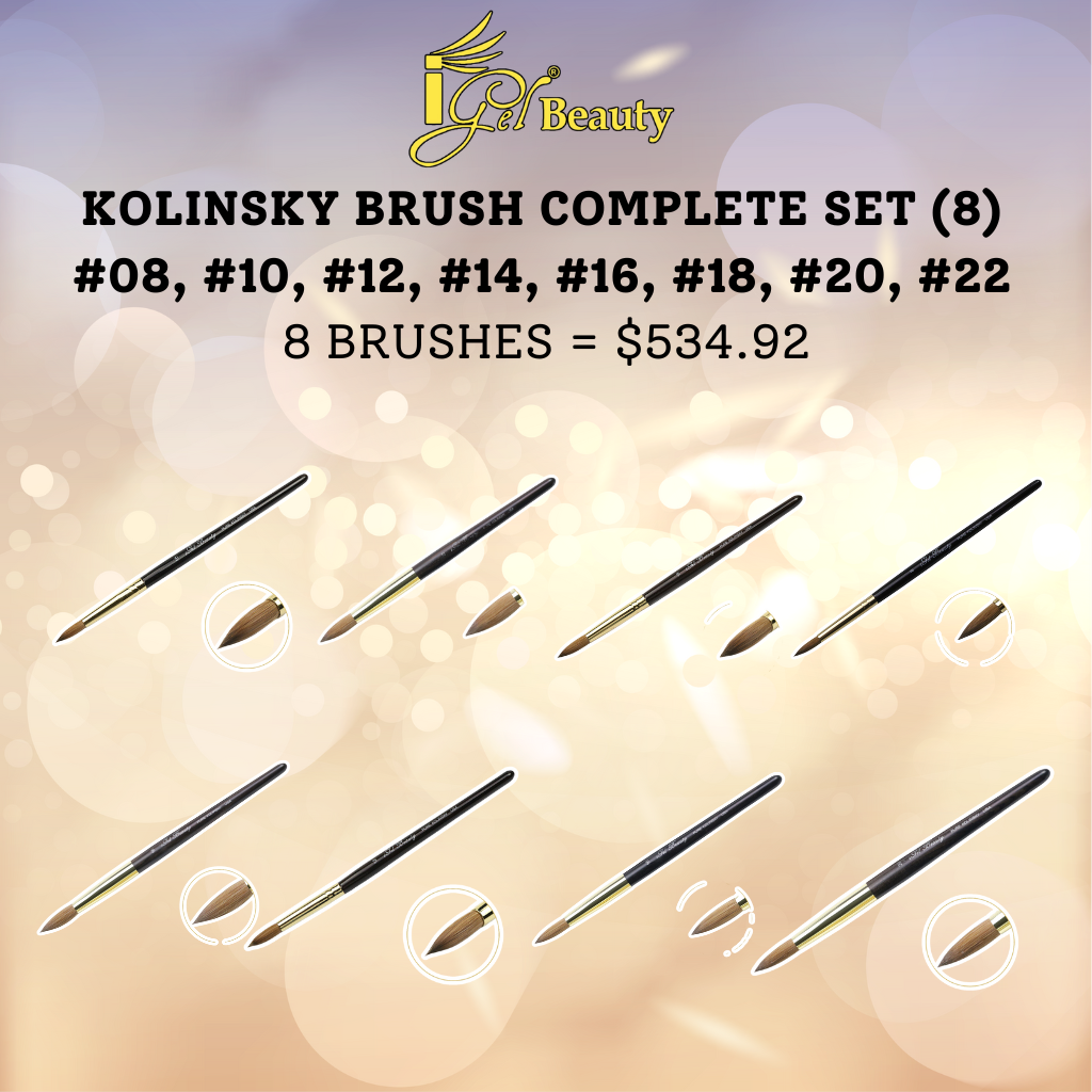 IGEL BEAUTY KOLINSKY BRUSH COMPLETE SET