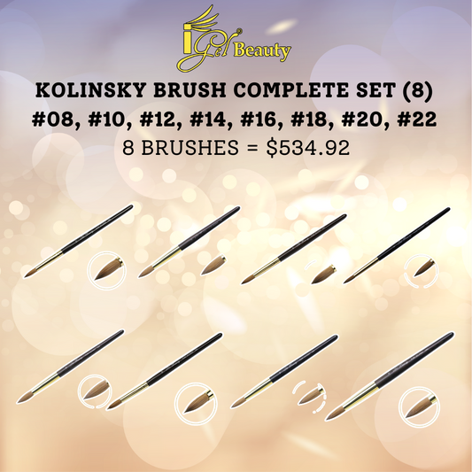 IGEL BEAUTY KOLINSKY BRUSH COMPLETE SET