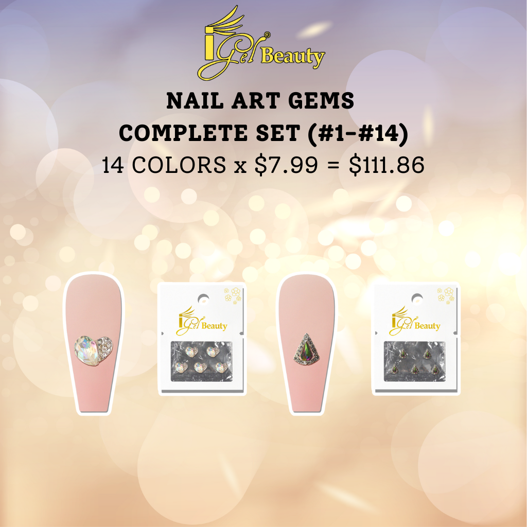 IGEL BEAUTY NAIL ART GEMS COMPLETE SET