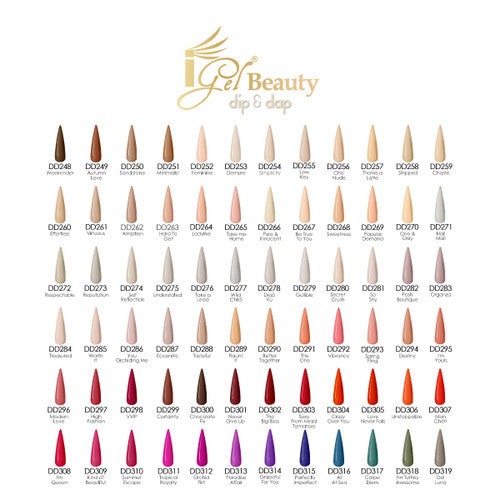 IGEL DUO DD - 72 NEW COLORS (#DD248-#DD319) - FREE 1 SAMPLE TIP SET