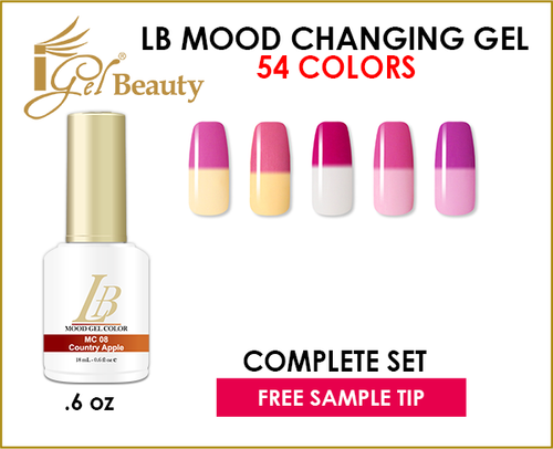 LB MOOD GEL COLOR - 54 COLORS (#MC01-#MC54) + 1SAMPLE TIP