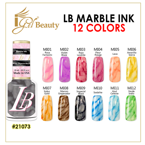 LB MARBLE INK - 12 COLORS (#MI01-#MI12) ($5.43 EACH)