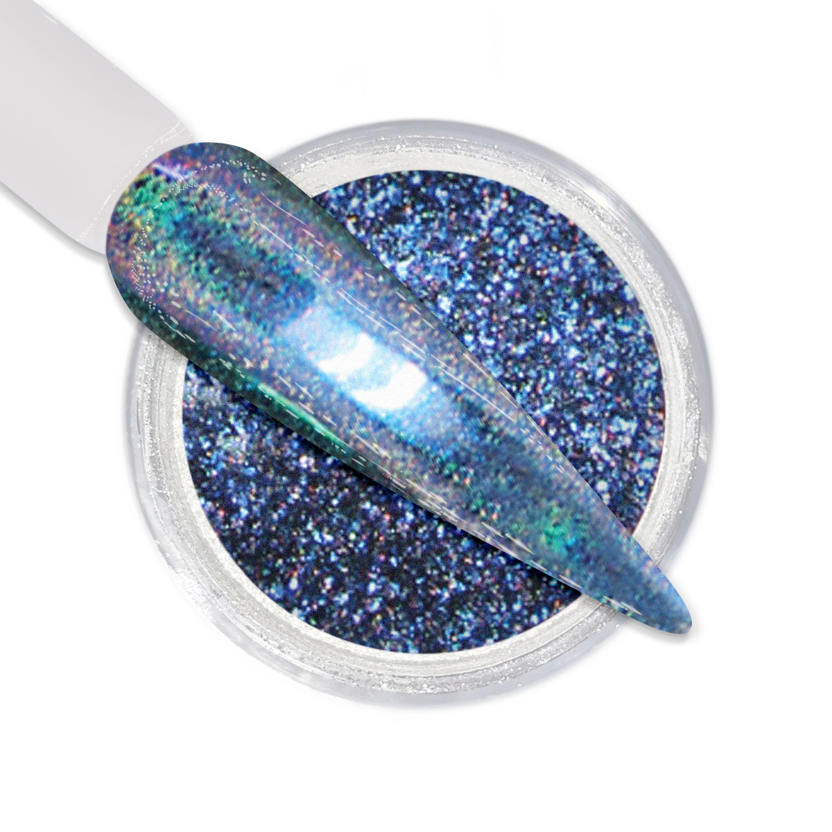 Holographic Chrome Blue