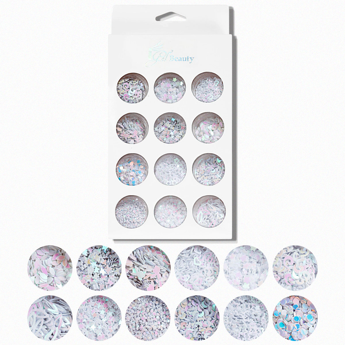 Nail Art Assorted Designs (12 pcs) - 13