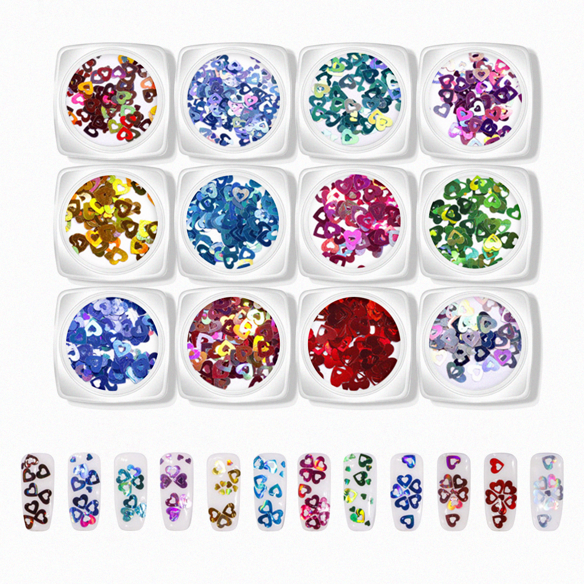 Nail Art Assorted Designs (12 pcs) - 19