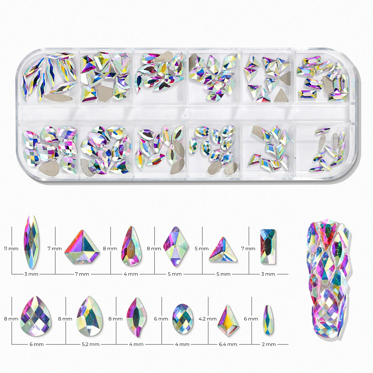 Nail Art Assorted Designs (12 pcs) - 38